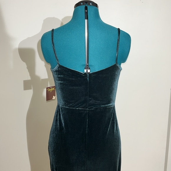 🎉3x HP!🎉 NWT: Taylor, maxi/long Evergreen dress/gown - Picture 6 of 15